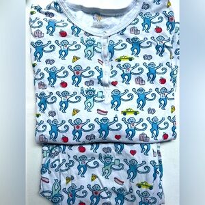 Roller Rabbit Pajamas Monkey Print NYC limited edition  Long sleeve + pants